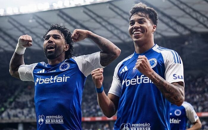 Gabigol e Kaio Jorge têm demonstrado entrosamento perfeito, com assistências mútuas e gols (Foto: Gustavo Aleixo/Cruzeiro)