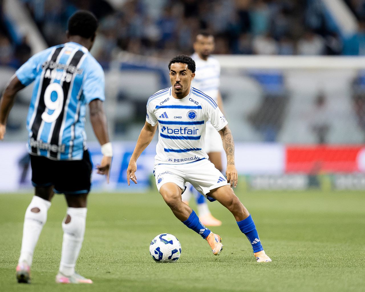 Christian em duelo contra o Grêmio, pelo segundo turno do Brasileiro 2025