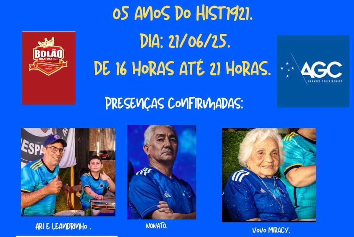 Evento neste sábado (21) marcará os 5 anos do movimento HIST1921 