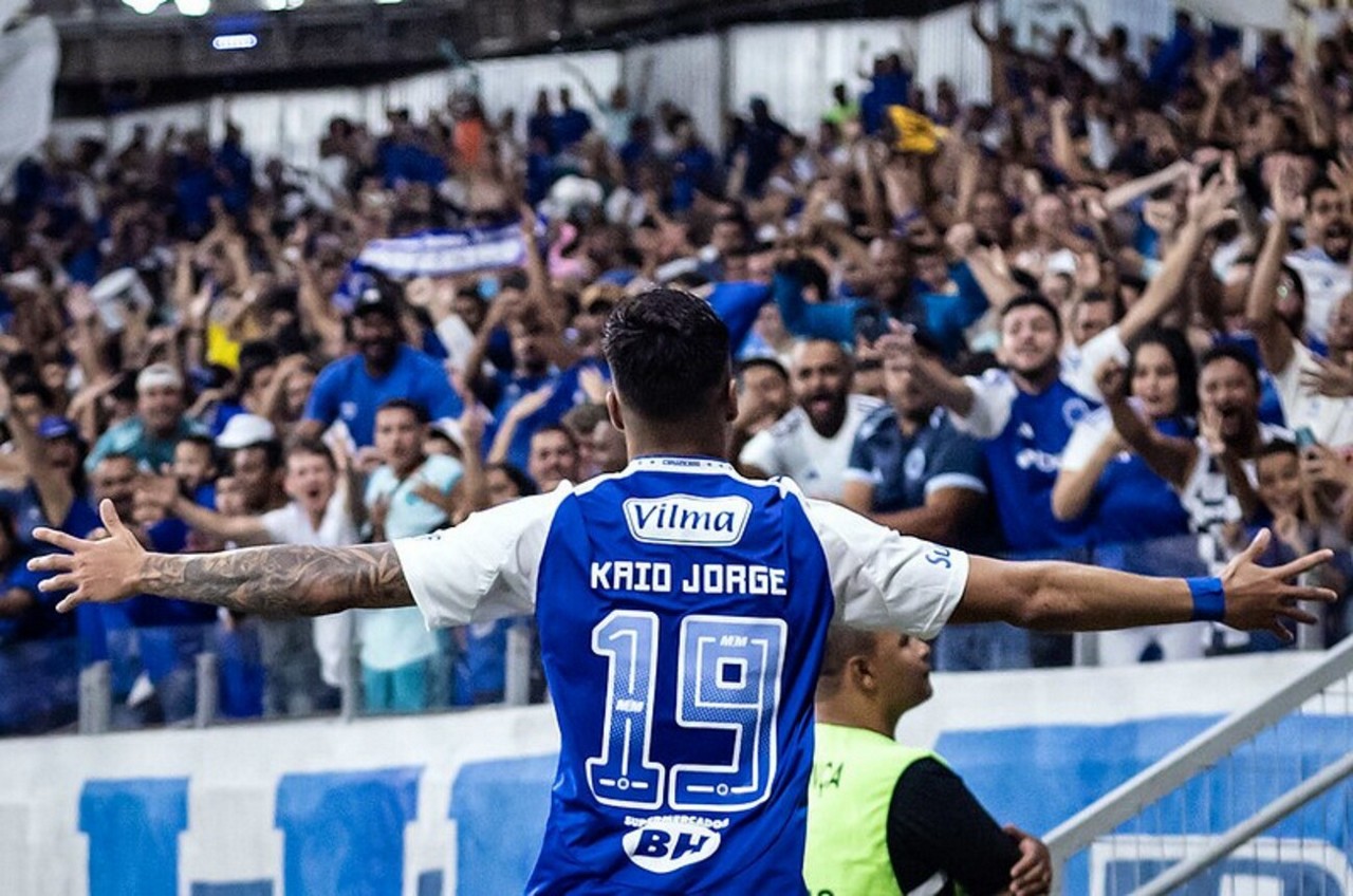 Kaio Jorge marcou dois gols da vitória diante do Bahia no Mineirão