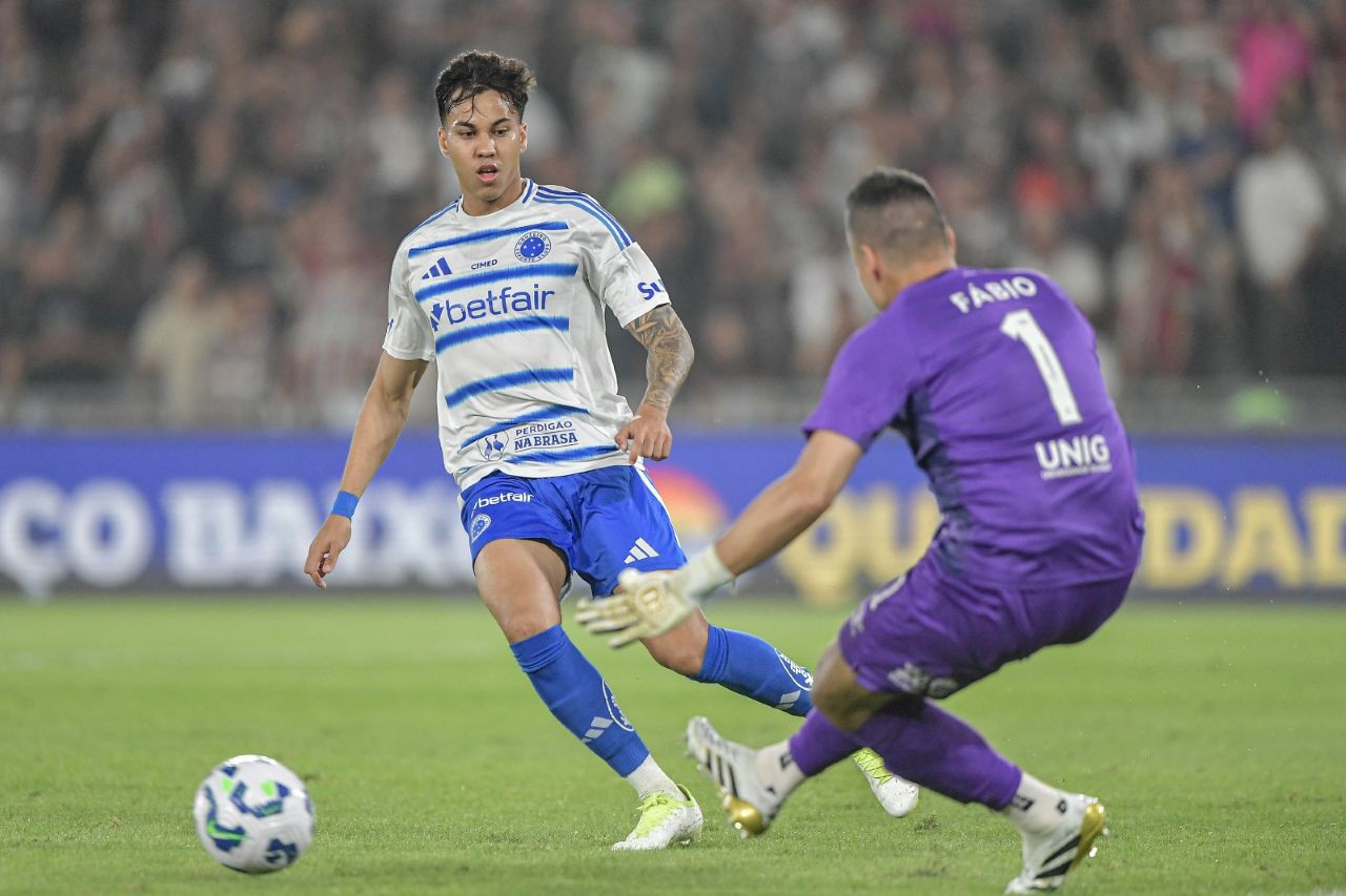 Kaio Jorge, do Cruzeiro, na partida contra o Fluminense, pelo Campeonato Brasileiro