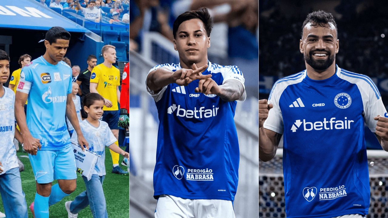 Douglas Santos, ex-Galo, Kaio Jorge e Fabrício Bruno, do Cruzeiro