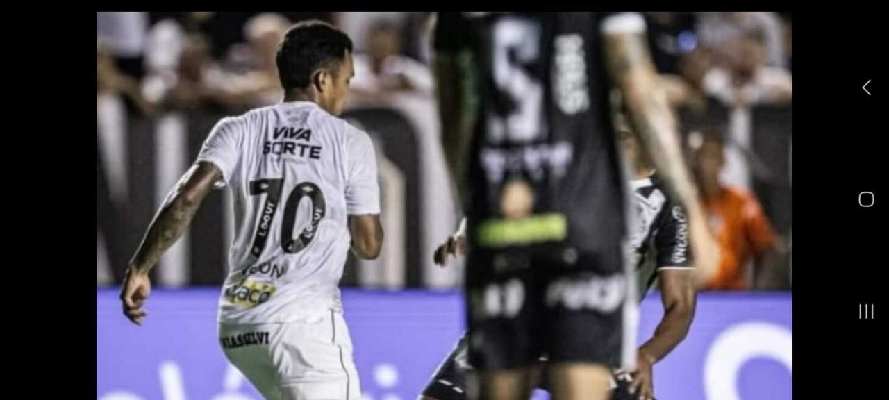 Atacante Gabriel Veron, ex-Cruzeiro, faz sua estreia pelo Santos, ao lado de Neymar
