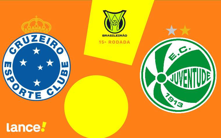Cruzeiro enfrenta o Juventude no Brasileirão (Foto: Arte/Lance!)