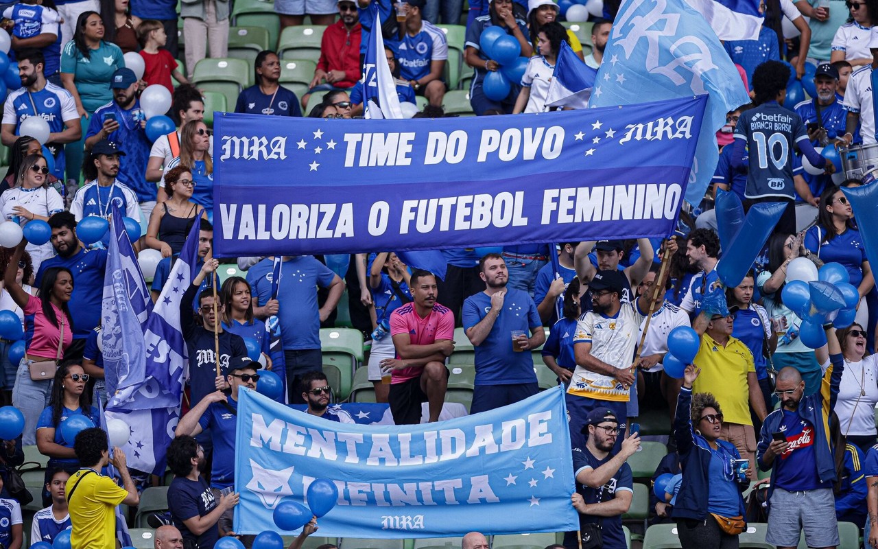 Torcida do Cruzeiro na Arena Independência neste domingo (31) (Foto: Cris Mattos/Staff Images Woman/CBF)