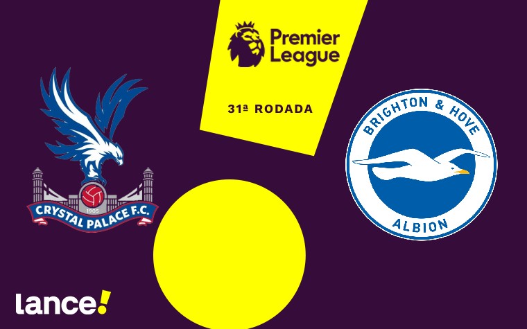 Crystal Palace x Brighton pela Premier League (Arte: Lance!)