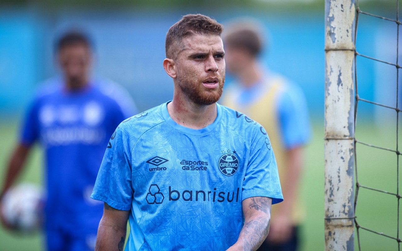 Cuellar vestirá a camisa 6 do Grêmio (Foto: Lucas Uebel/Grêmio FBPA)