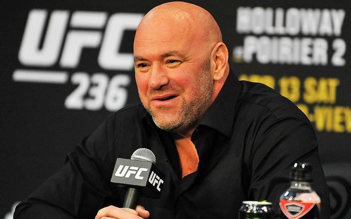 Dana White em entrevista coletiva do UFC (Foto: Logan Riely/AFP)