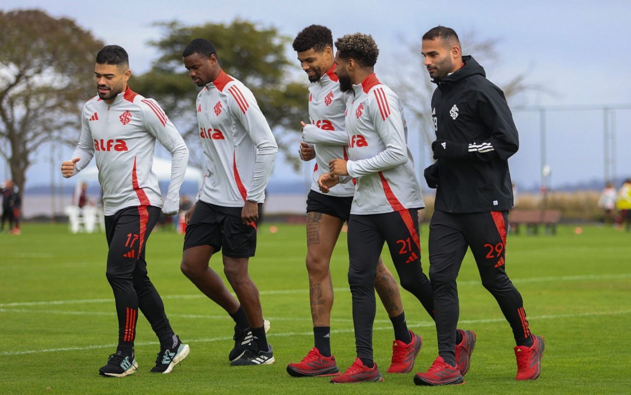 Treino do Internacional no CT Parque Gigante (Foto: Ricardo Duarte/SC Internaconal)