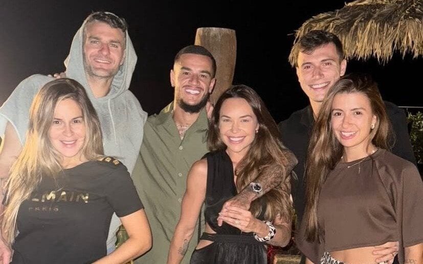 Lucas Piton, Vegetti e Coutinho de férias nos Estados Unidos (Foto: Reprodução)