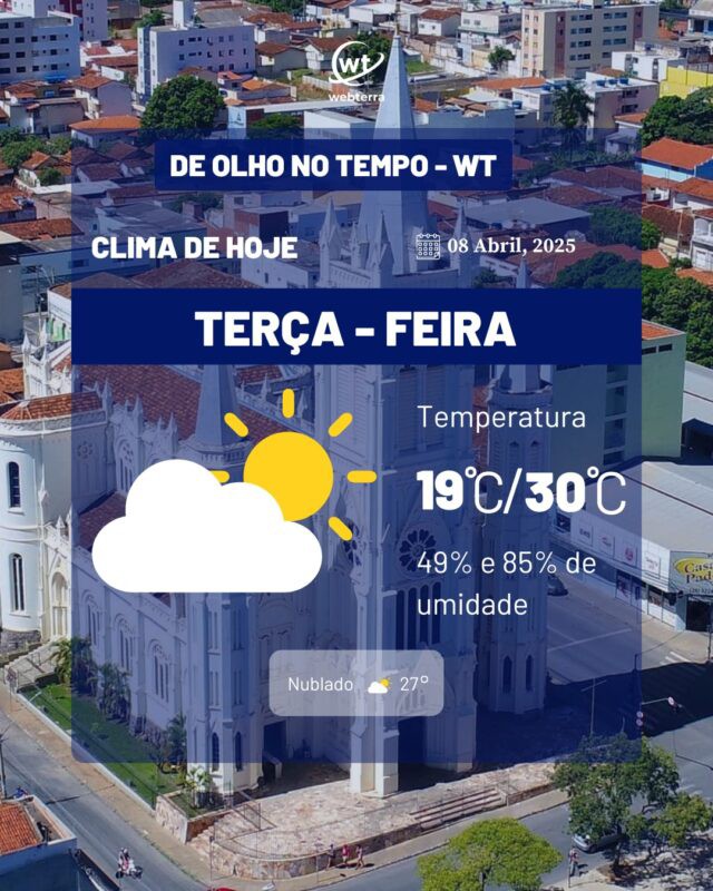 De Olho no Tempo: saiba como fica o clima hoje em Montes Claros