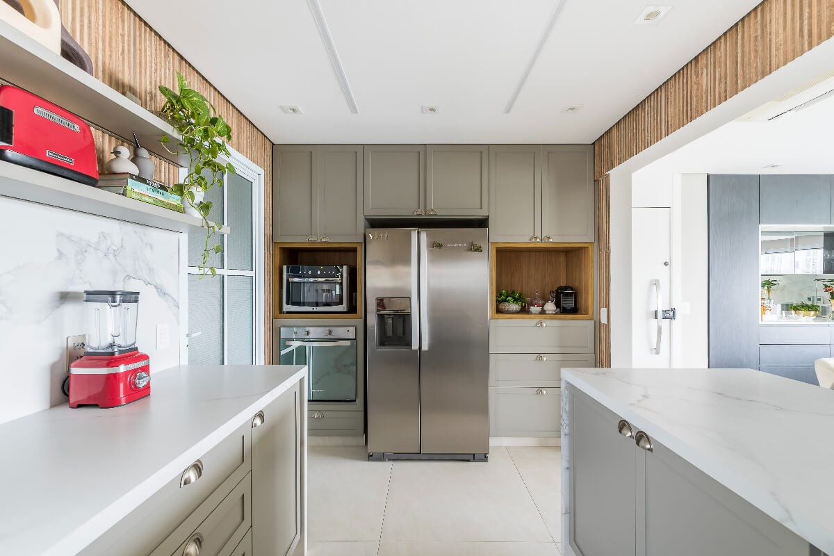O estilo provençal é elegante e acolhedor para a cozinha