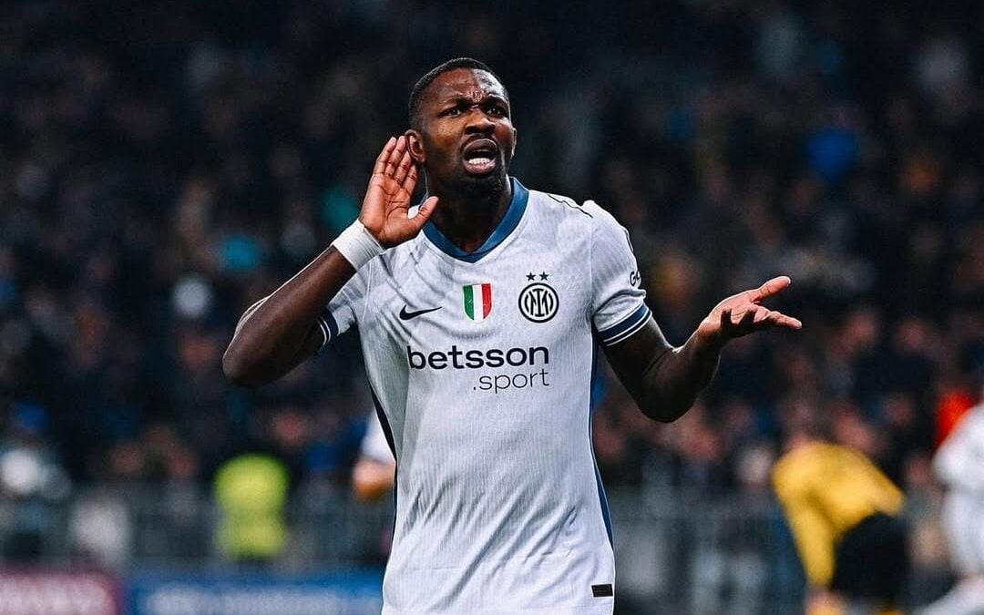Thuram em ação pela Inter de Milão (Foto: Reprodução/Instagram)