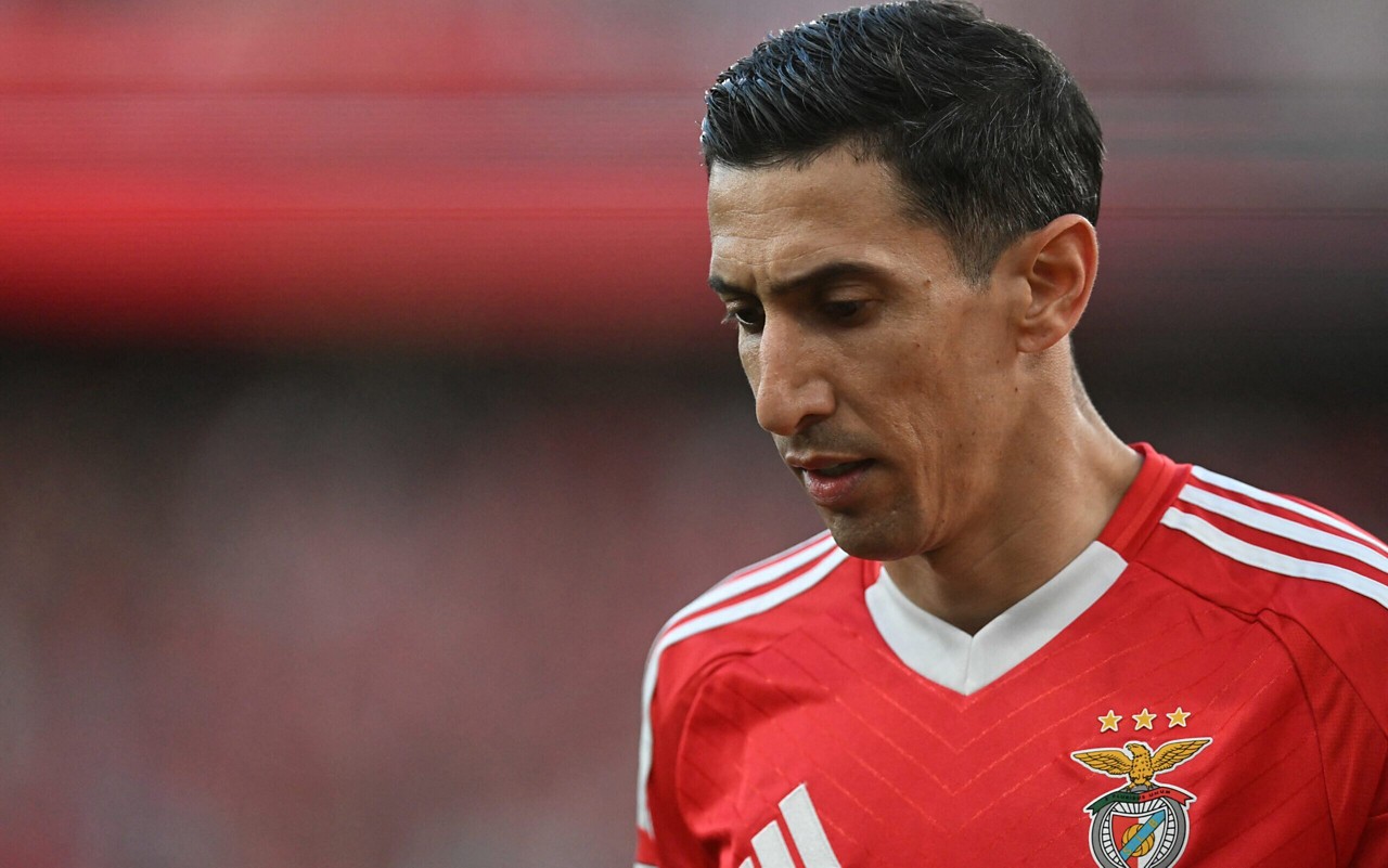 Di María em ação pelo Benfica na temporada 2024/2025 (Foto: Patricia De Melo Moreira/AFP)