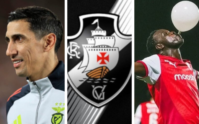 Di María, atacante do Benfica e Bruma , nova contratação do Benfica (Foto: Valery Hache/AFP)
