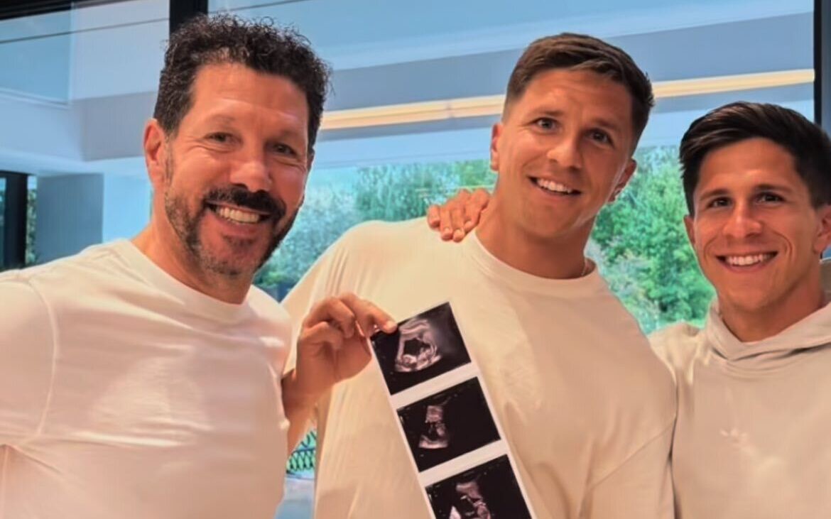 Diego Simeone será avô de cinco (Foto: Reprodução)