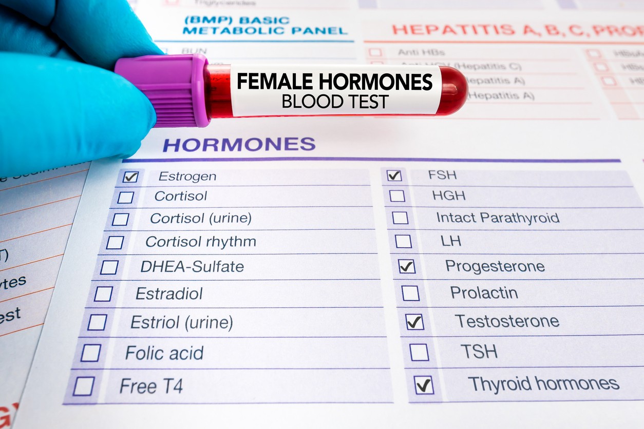 Teste de carga hormonal no sangue