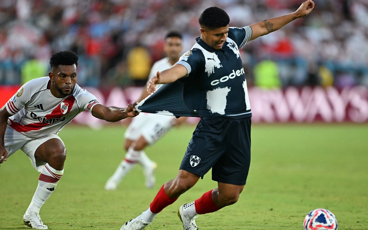 Partida entre River Plate e Monterrey, pelo Mundial de Clubes (Foto: Yuri Cortez/AFP)