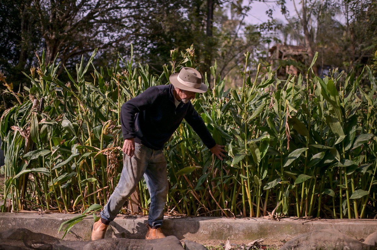 Geraldo Francisco de Carvalho, morador da zona rural de Itabirito, aderiu à fossa tevap para evitar a contaminação do lençol freático 