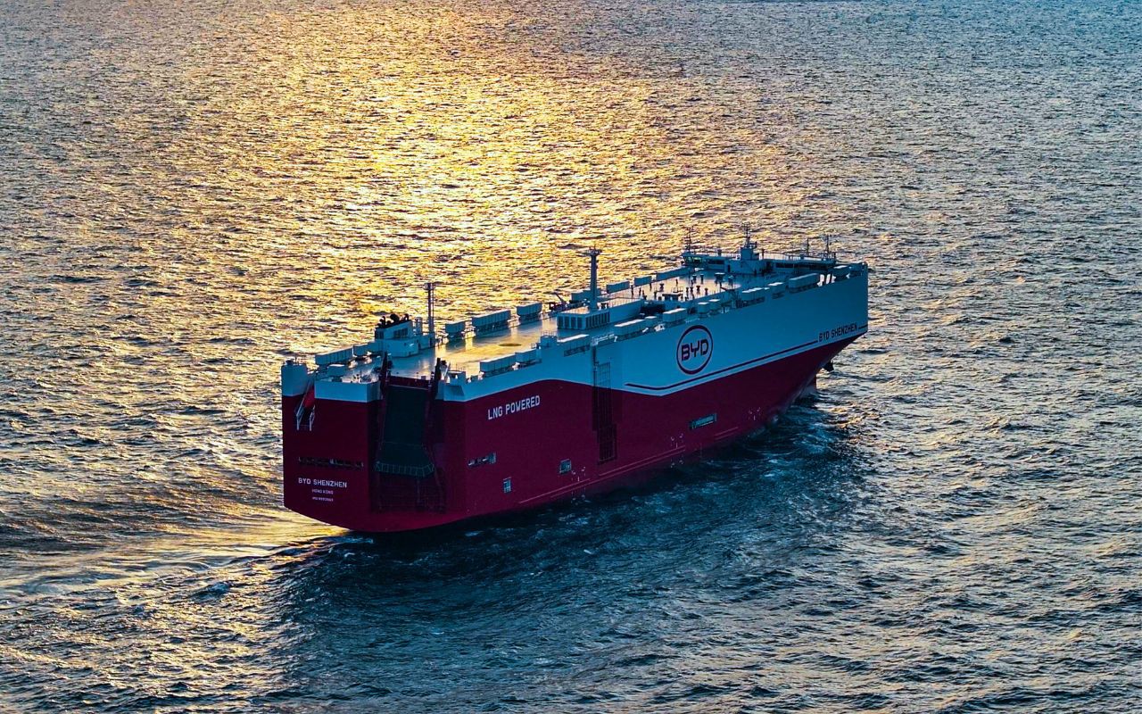 BYD Shenzhen, navio de transporte de veículos da montadora chinesa