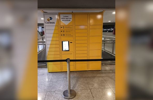 Locker dos Correios no shopping Estação BH