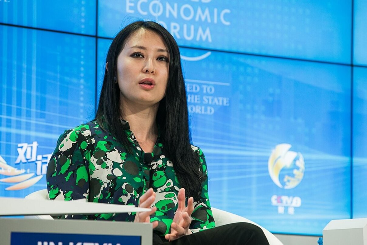 Jin Keyu, Professor of Economics, London School of Economics and Political Science, United Kingdom speaking during the Session "China in the New Era" at the Annual Meeting 2018 of the World Economic Forum in Davos, January 24, 2018..Copyright by World Economic Forum / Jakob Polacsek