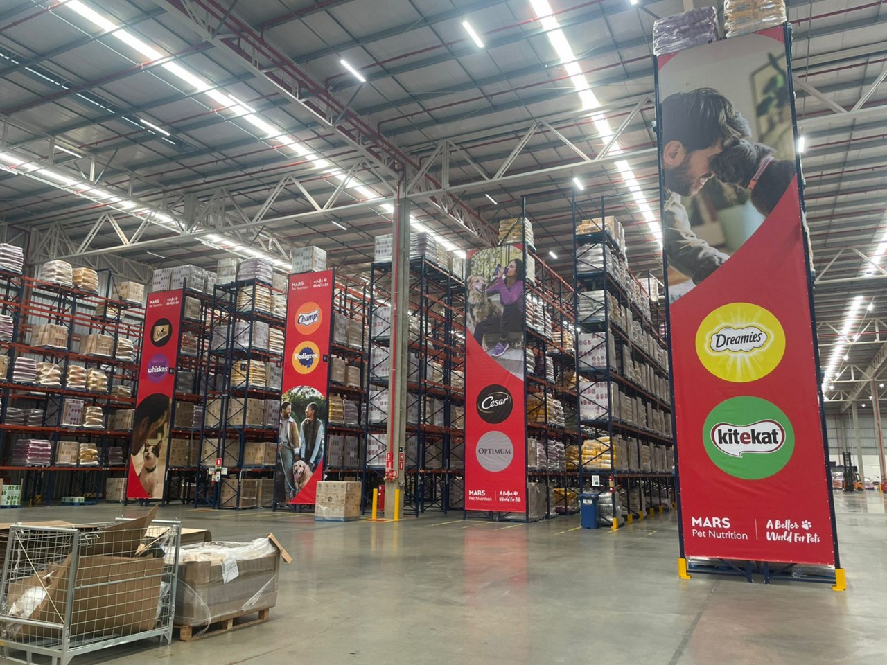 Novo centro de distribuição da Mars ocupa uma área de 6 mil m²