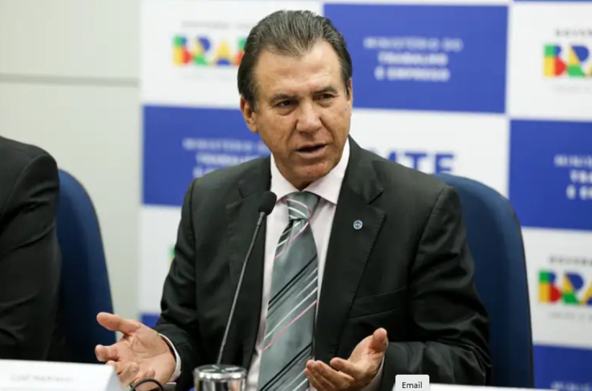 O ministro do Trabalho e Emprego, Luiz Marinho