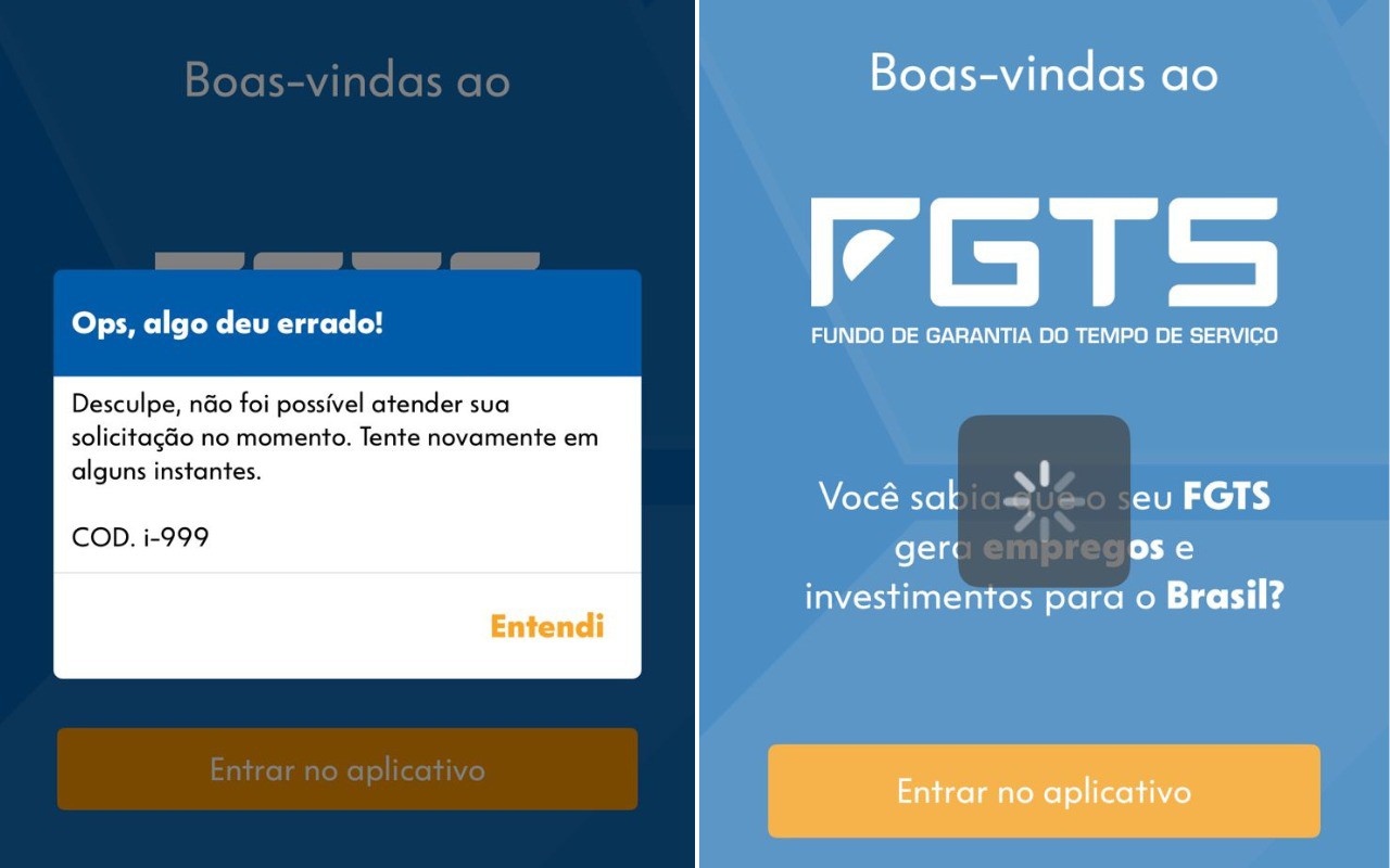 Após saldo 'sumir', usuários relataram dificuldades para acessar app