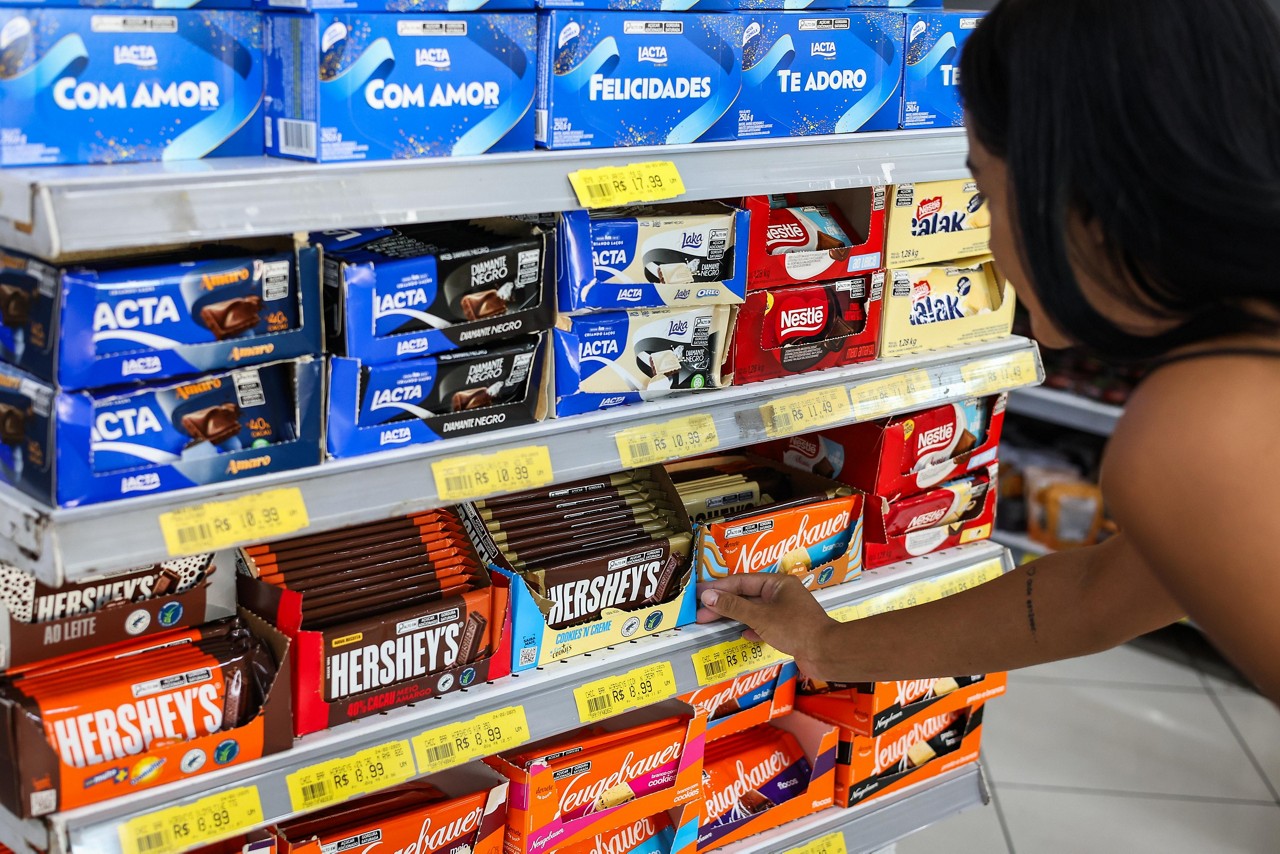 Alta do cacau impacta preços de barras de chocolate, que subiram mais que ovos de páscoa neste ano em BH, de acordo com pesquisa do Mercado Mineiro