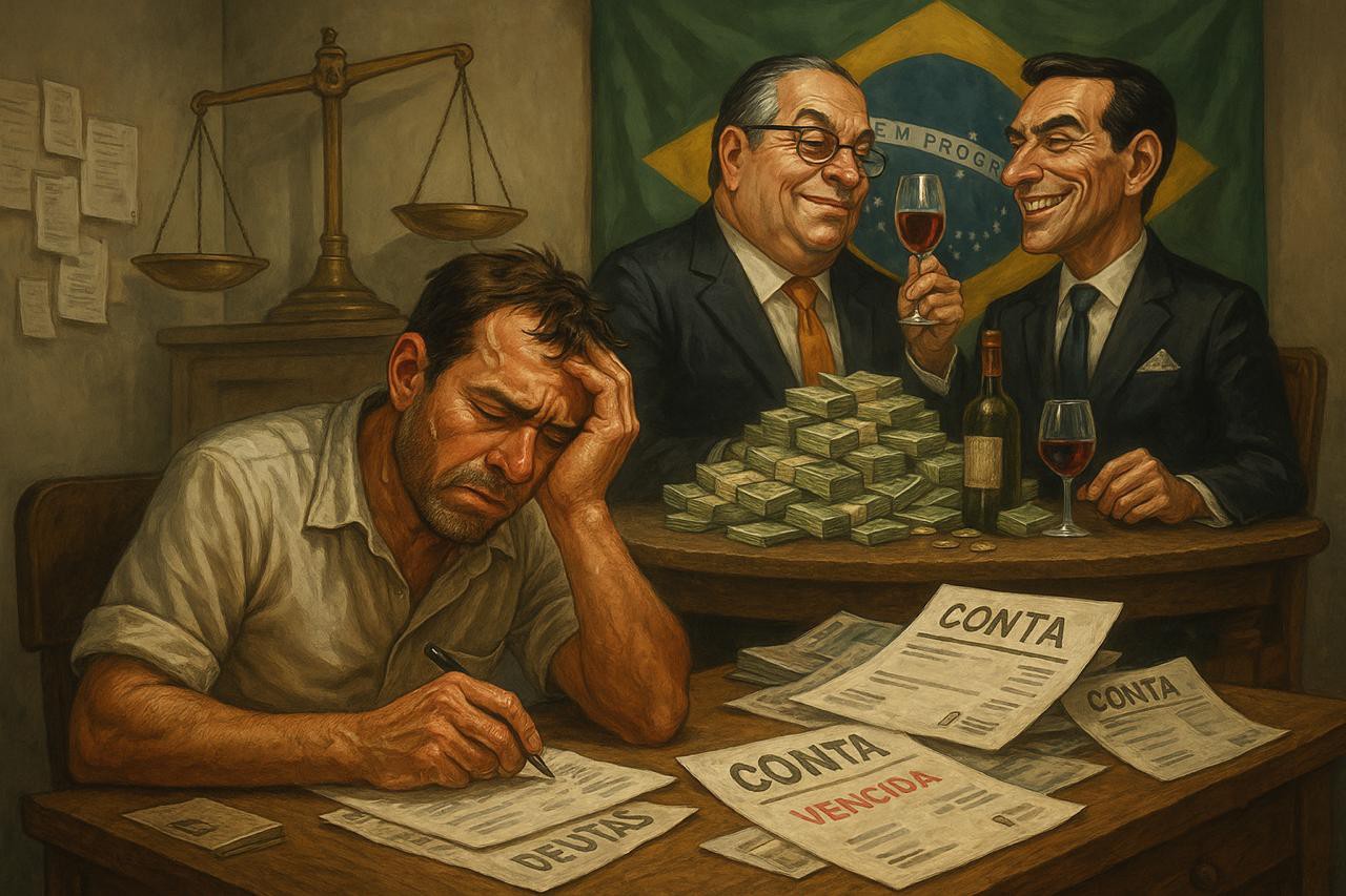 Enquanto o pequeno empresário afunda, o Estado bate recorde de arrecadação e os grandes continuam blindados