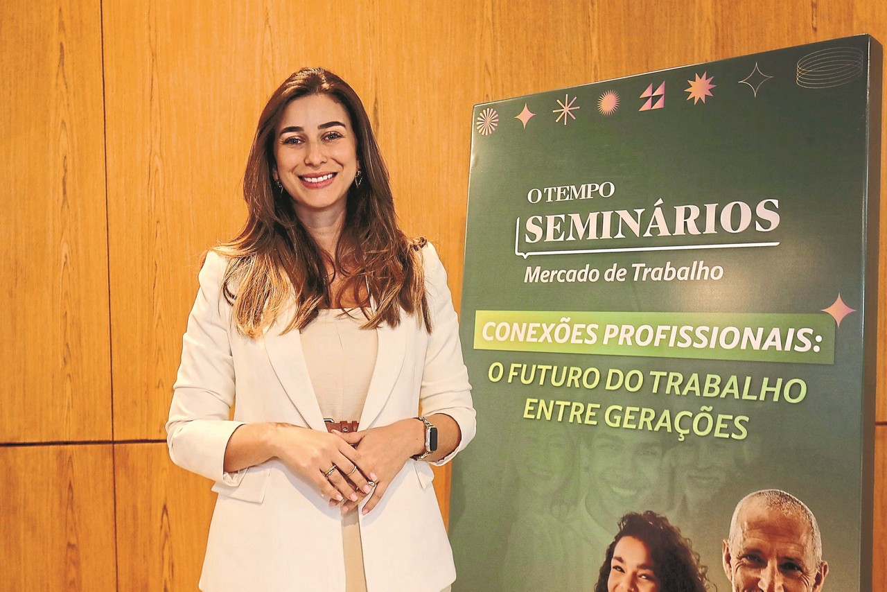 Belo Horizonte (MG), 20/05/2025 - SEMINÁRIO O TEMPO - CONEXÃO PROFISSIONAIS: Durante Seminário O Tempo, Conexões Profissionais, no Teatro Feluma, nesta terca-feira (20). Na foto , Nayara Namorato . Foto: Rodney Costa/O Tempo)