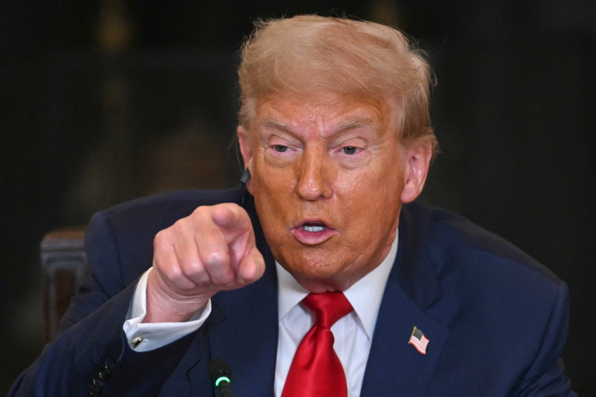 Donald Trump, presidente dos EUA, fotografado nesta quarta-feira