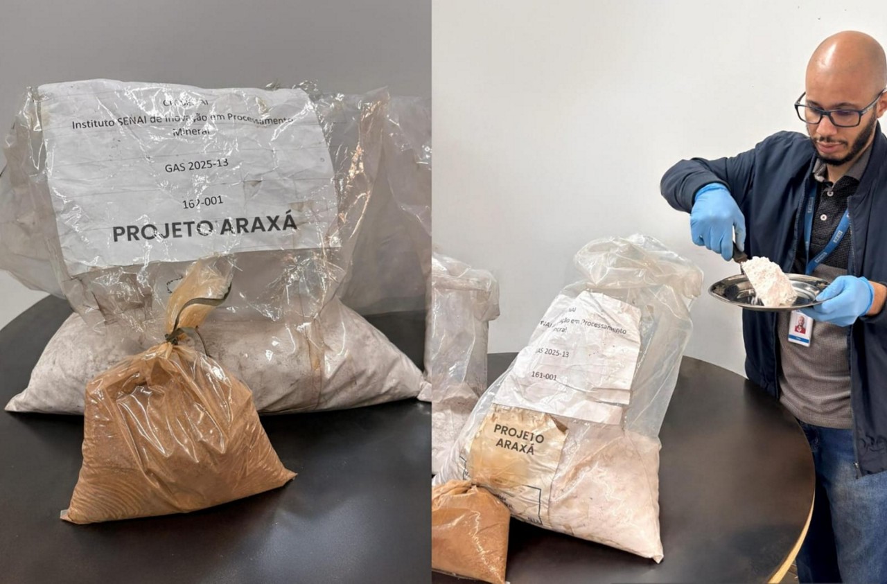 Amostra de minerais de terras raras foi entregue ao projeto MagBras