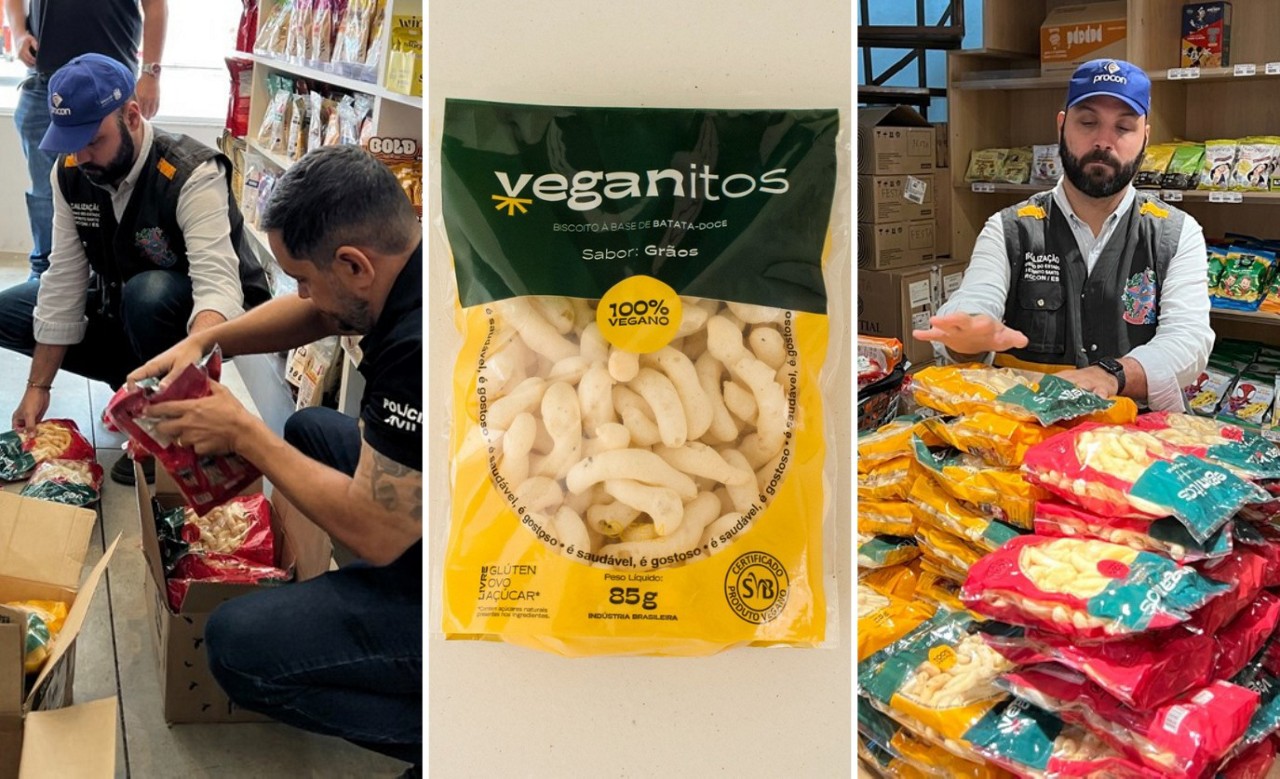 Procon-ES apreendeu cerca de 750 pacotes de Veganitos alegando erros nos rótulos dos produtos