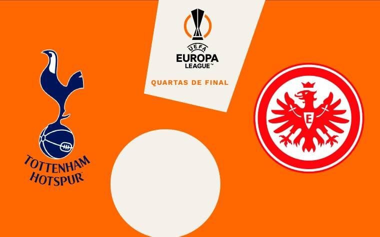 Eintracht Frankfurt e Tottenham Hotspur: quartas de final da Europa League 2024/25 (Foto: Arte/Lance!)