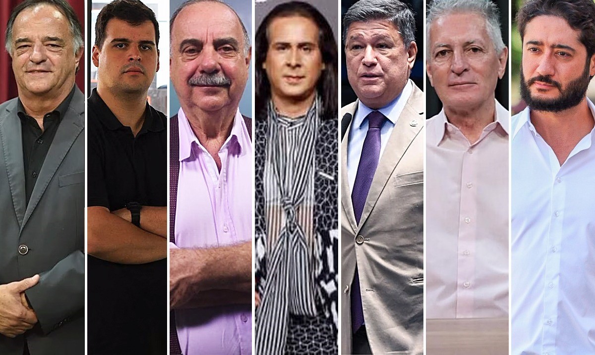 Candidatos à PBH Mauro Tramonte, Bruno Engler, Fuad Noman, Duda Salabert, Carlos Viana, Rogério Correia e Gabriel Azevedo