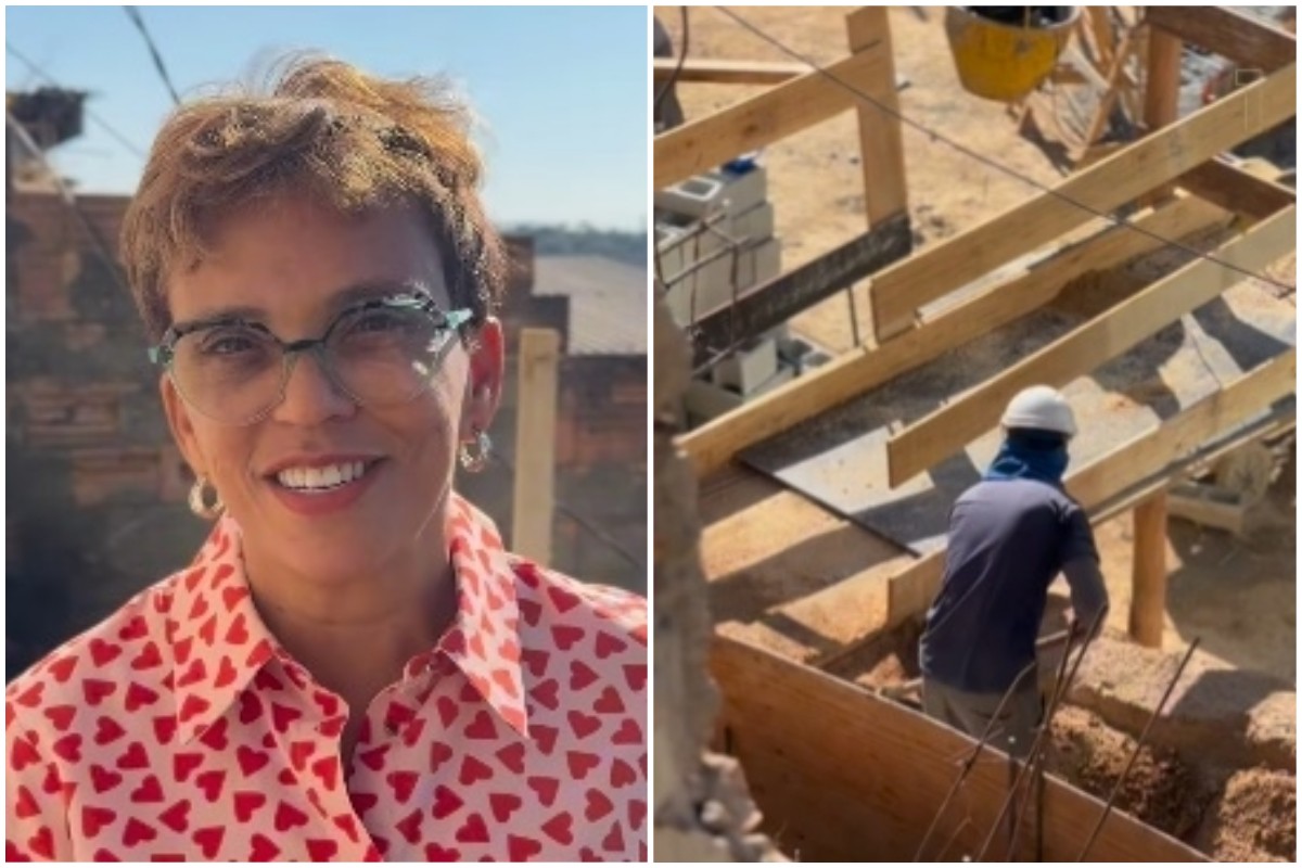 Marília Campos visitou as obras que são realizadas no Beco C, no bairro Estrela Dalva 