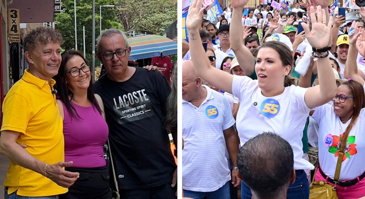 Na reta final, antes da votação deste domingo (27 de outubro), junto de seus apoiadores, Elisa Araújo (PSD) e Tony Carlos (MDB), fizeram caminhadas pela cidade e conversaram com a população. 