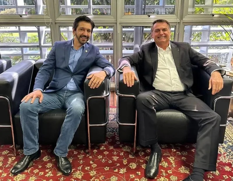 Ricardo Nunes e Jair Bolsonaro vão se encontrar pela primeira vez na campanha eleitoral no dia 22