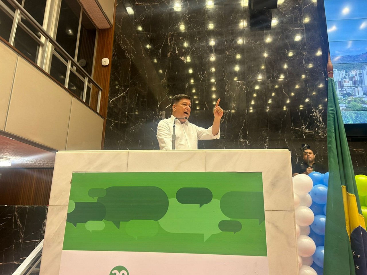 Convenção do Podemos realizada na manhã deste domingo (4), em Belo Horizonte
