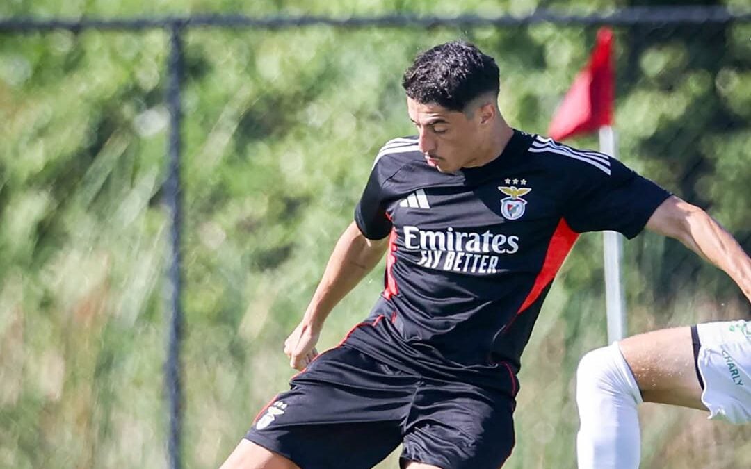 Benfica em ação no jogo-treino nos Estados Unidos (Foto: Reprodução/Instagram)