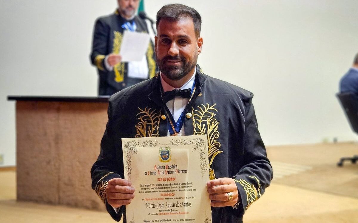 Empresário toma posse em academia e tem Pelé como patrono (Foto: Arquivo Pessoal)