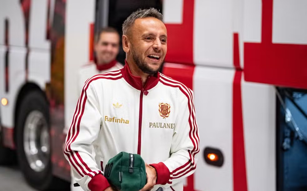 Rafinha em evento do Bayern. Foto: Divulgação/Bayern de Munique