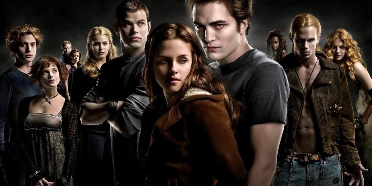 Elenco da saga "Crepúsculo" estrelado por Robert Pattinson e Kristen Stewart