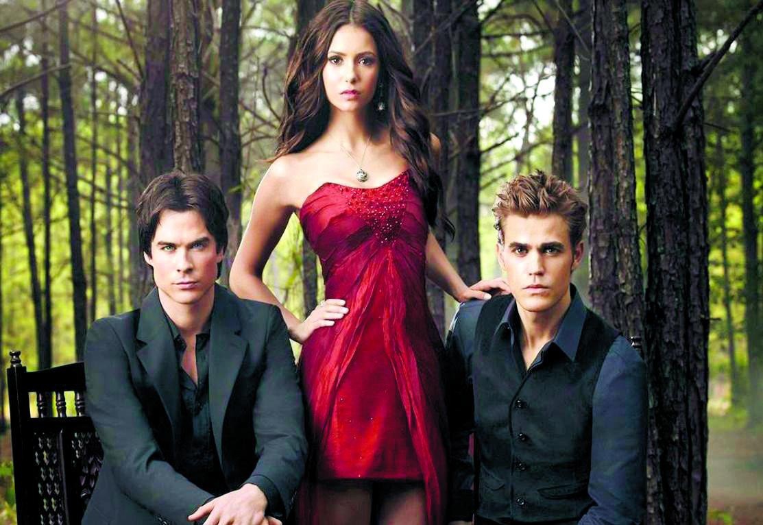 Sucesso. Ian Somerhalder, Nina Dobrev e Paul Wesley protagonizam a produção, exibida na MTV