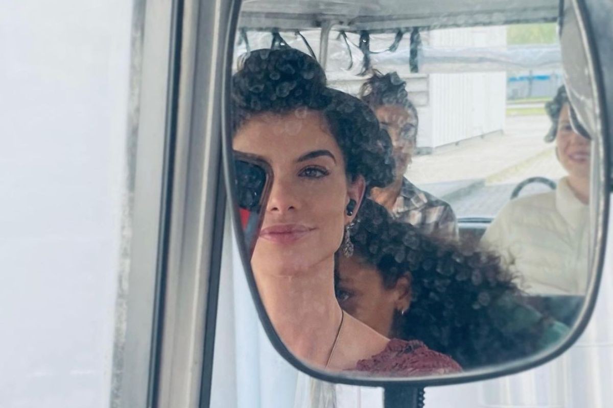 Alinne Moraes e Alice Carvalho nas gravações de 'Guerriros do Sol'