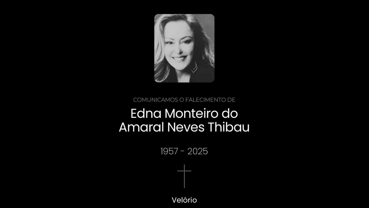 A empresária Edna Thibau morreu neste sábado (3), aos 68 anos