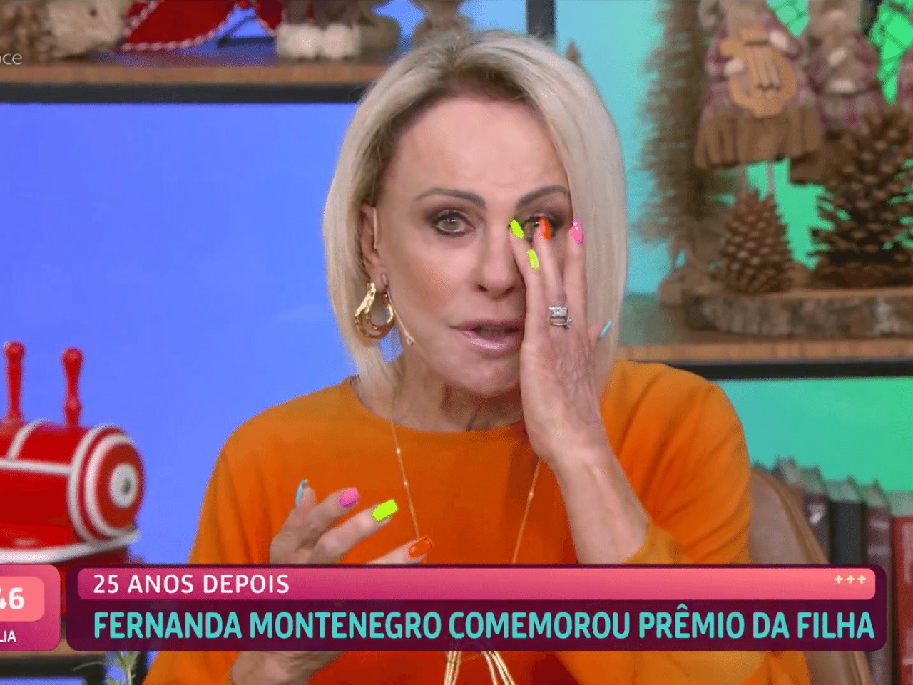 Ana Maria Braga fala sobre a vitória de Fernanda Torres no Globo de Ouro