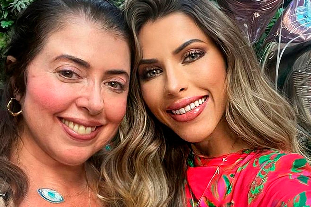 Sylvia Regina Minerato e a filha, a modelo Ana Paula Minerato